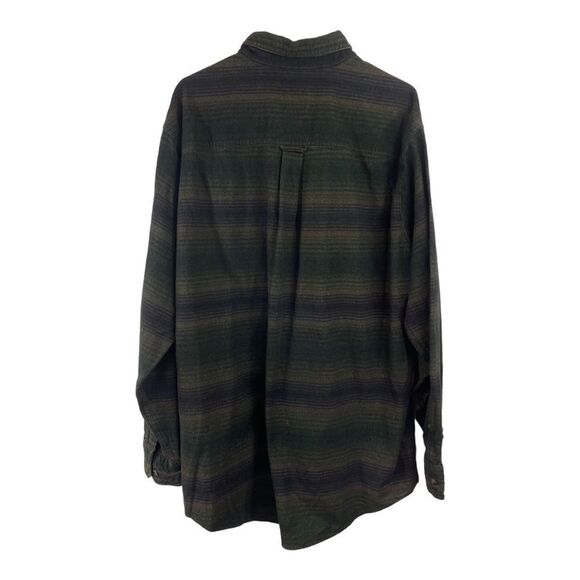 Vintage Woolrich Size XL Multicolor Blanket Thick Flannel Camping Shirt - Picture 2 of 6